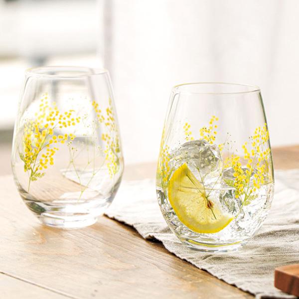 東洋佐々木ガラス ペアグラス 花文 hanafumi ペアタンブラー さくら柄