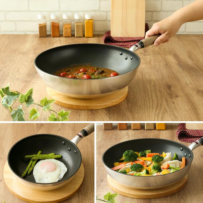 北陸アルミニウム ガス火専用 日本製 センレンキャストFAN 炒め物も