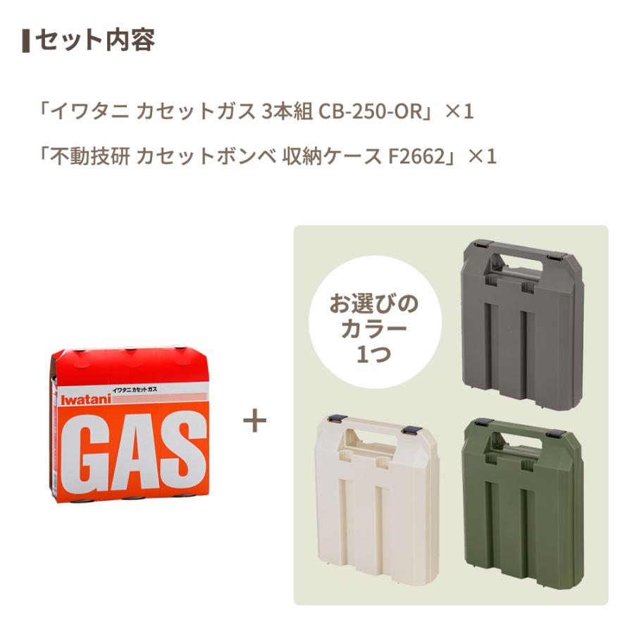 Iwatani イワタニ カセットガス ボンベ 3本組＋収納ケースセット