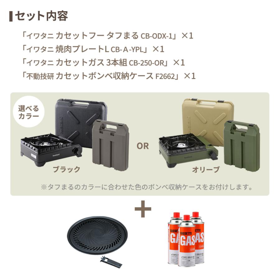 Iwatani カセットコンロセット イワタニ タフまる すぐに使える