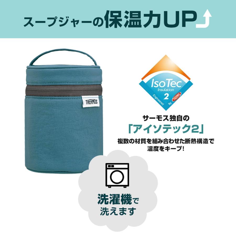 THERMOS（サーモス） スープジャー ポーチ RES-003 ブラック/ブルー
