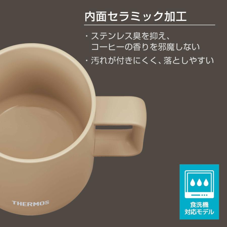 THERMOS（サーモス） 真空断熱 マグカップ 350ml JDZ-350 カフェラテ