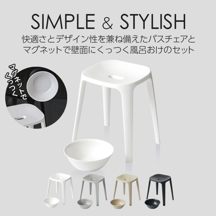 アスベル（ASVEL） 風呂いす バス用品2点セット バスチェア+マグネット