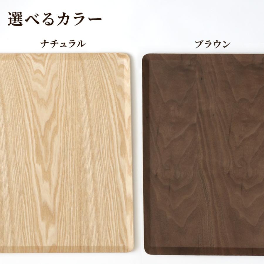 アサヒ興洋 木製トレー ノンスリップ L（40×30cm） ナチュラル