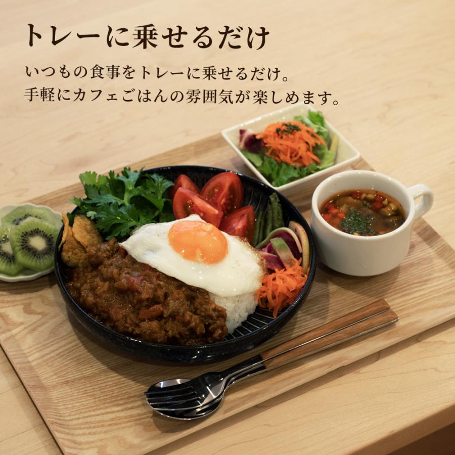 アサヒ興洋 木製トレー ノンスリップ L（40×30cm） 2枚セット