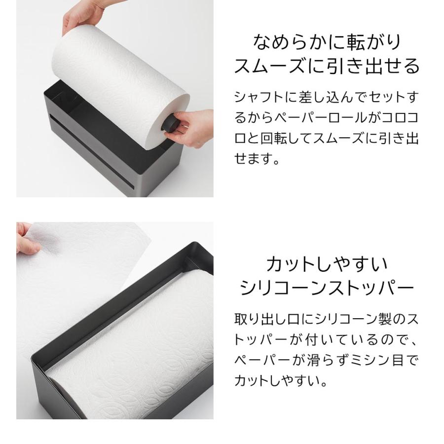 LINDDNA キッチン ペーパー ホルダー デンマーク製 レザー フィルム
