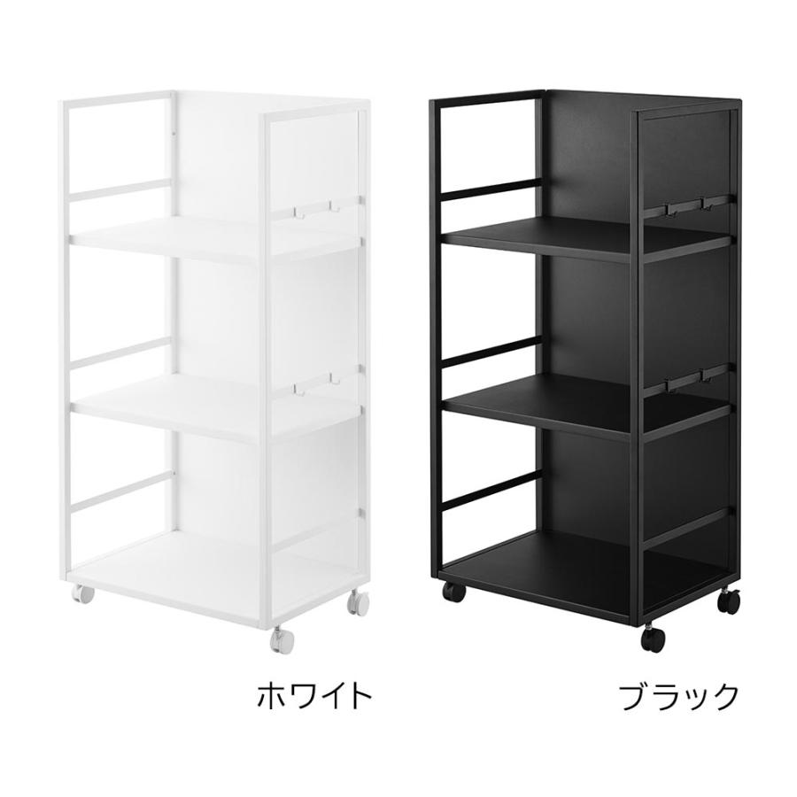 tower 山崎実業 目隠しワゴン タワー L ホワイト ｜ キャスター付き