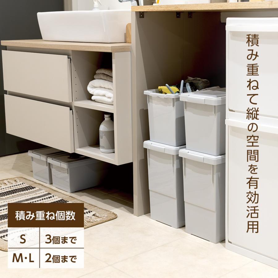 天馬 収納ボックス いれと庫 interior L グレー / ベージュ ｜ 奥行
