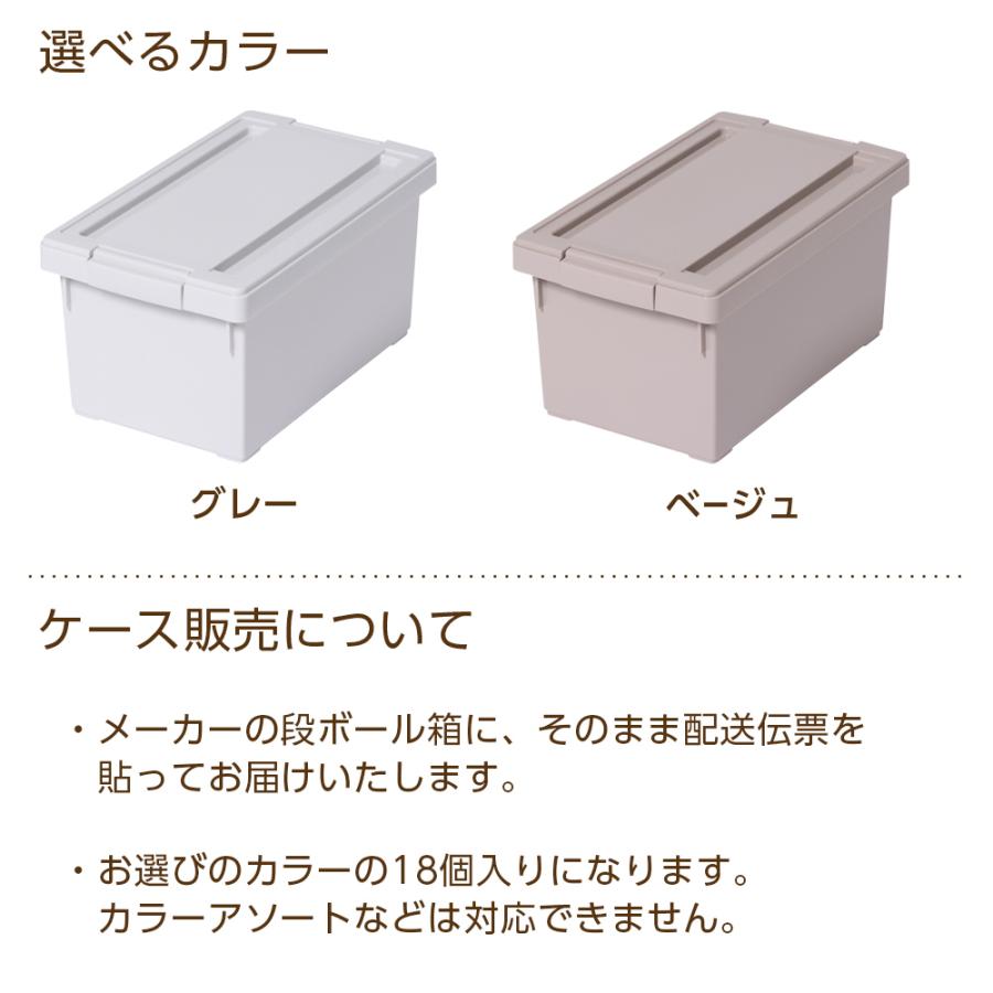 天馬 ケース販売 収納ボックス いれと庫 interior S 18個セット グレー