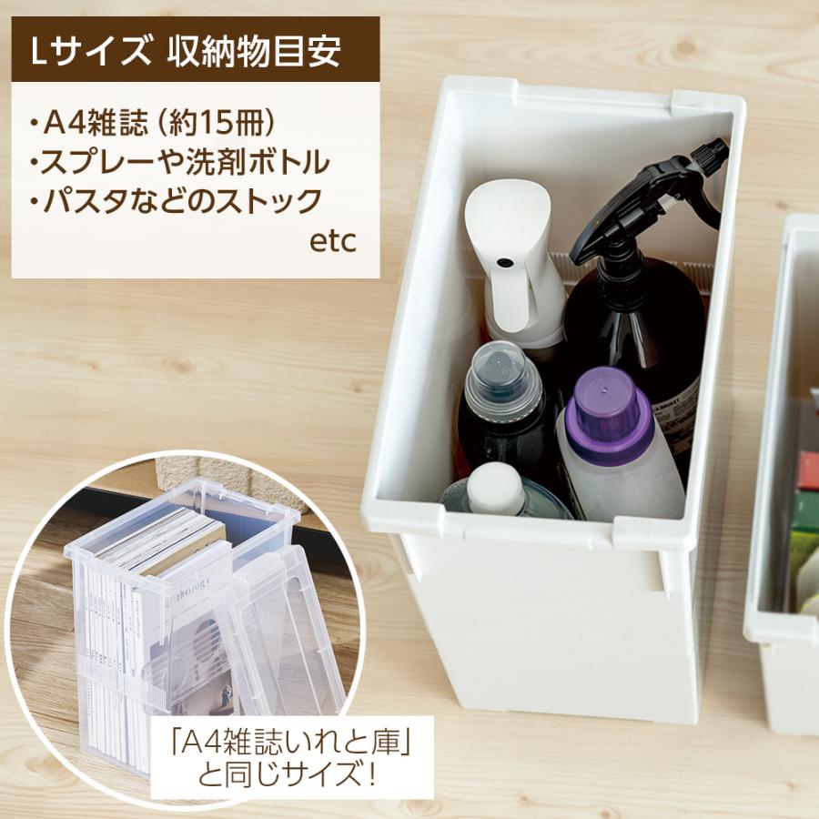 天馬 ケース販売 収納ボックス いれと庫 interior L 18個セット グレー