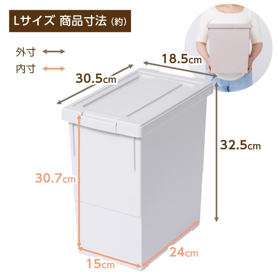 天馬 ケース販売 収納ボックス いれと庫 interior L 18個セット グレー