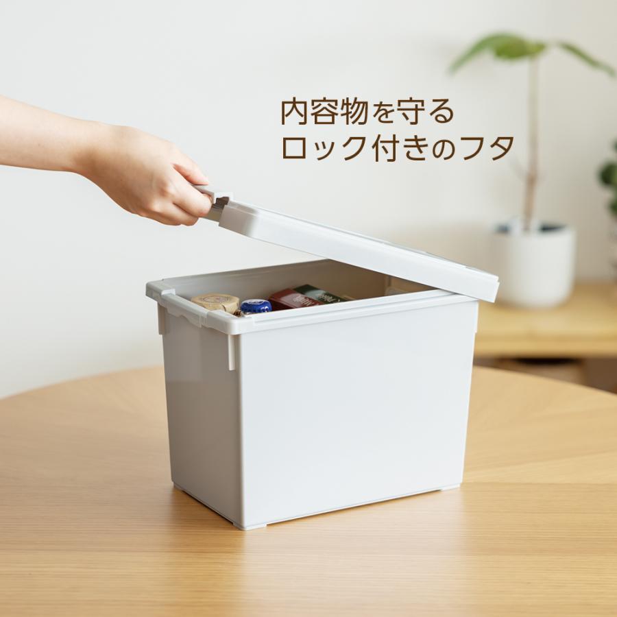 天馬 ケース販売 収納ボックス いれと庫 interior L 18個セット グレー