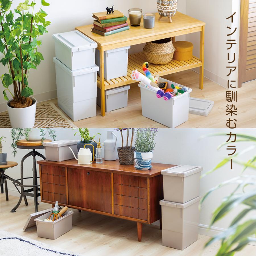 天馬 ケース販売 収納ボックス いれと庫 interior L 18個セット グレー