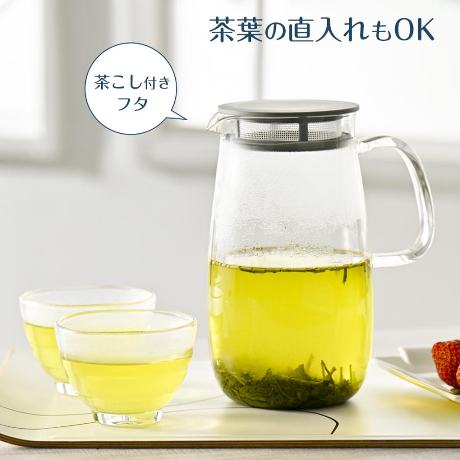 HARIO（ハリオ） レンジでかんたん麦茶ポット むぎちゃん 1000ml