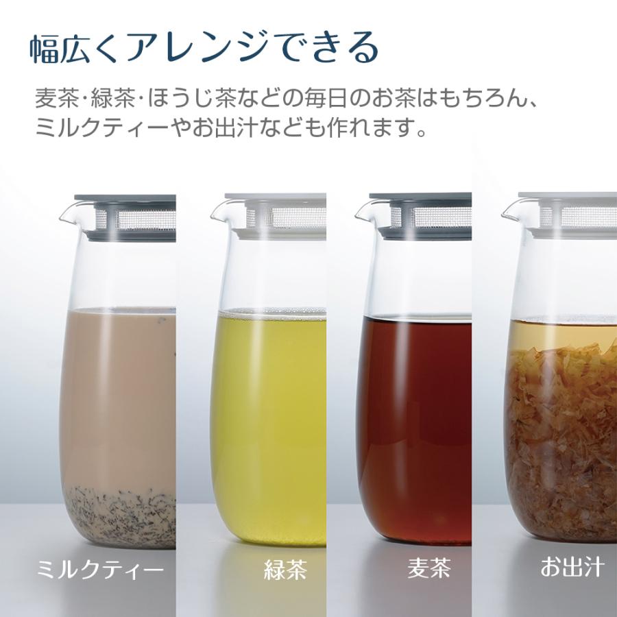 HARIO（ハリオ） レンジでかんたん麦茶ポット むぎちゃん 1000ml