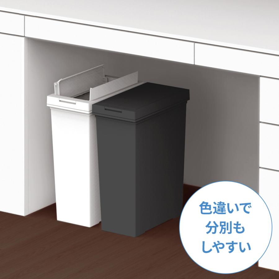 アスベル（ASVEL） ゴミ箱 棚下で使える 両開き プッシュ