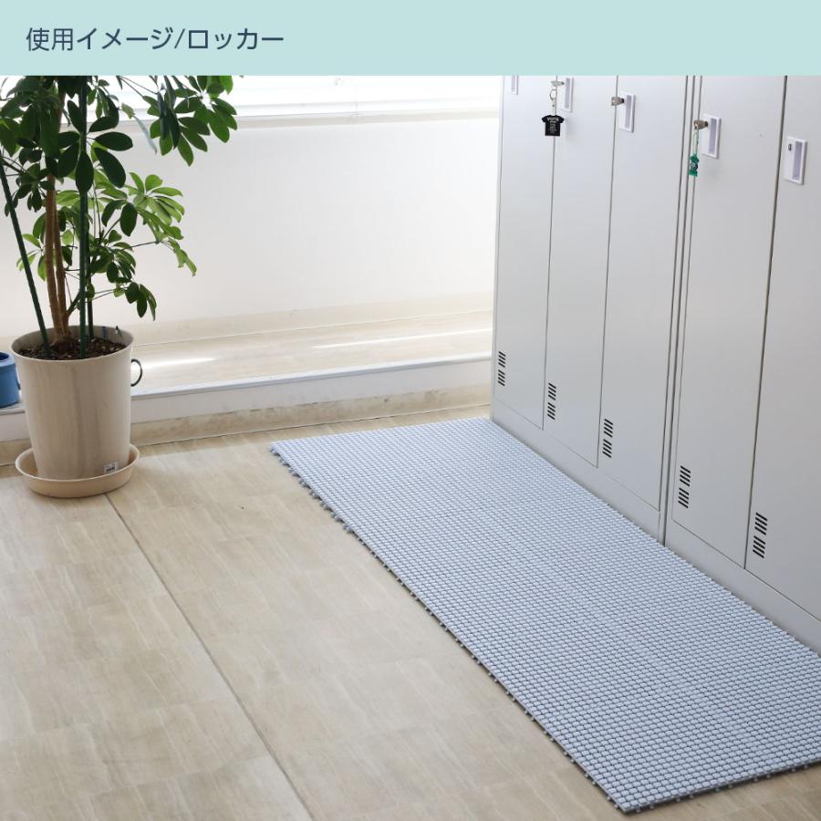 山崎産業 連結すのこ 素足快適マット 30枚セット 30cm×30cm ブルー