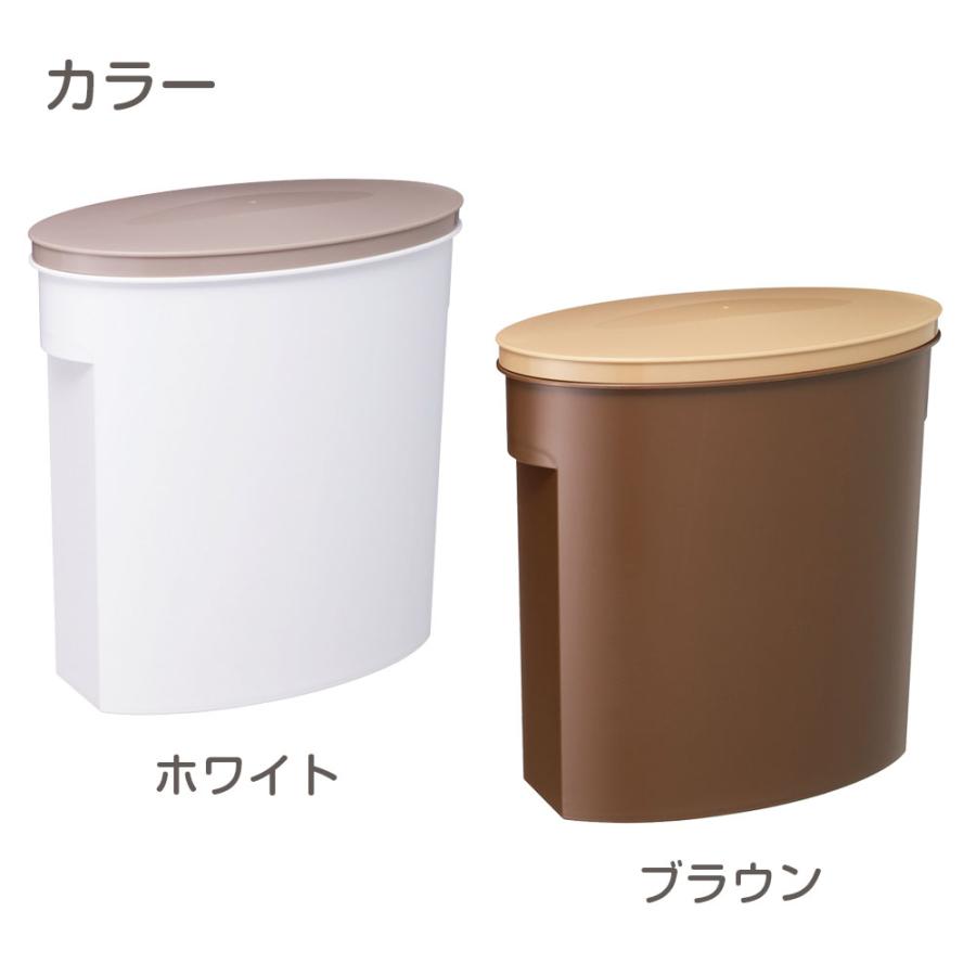 伊勢藤 米びつ お米そのまま保存ケース 5kg ホワイト / ブラウン ｜ 米