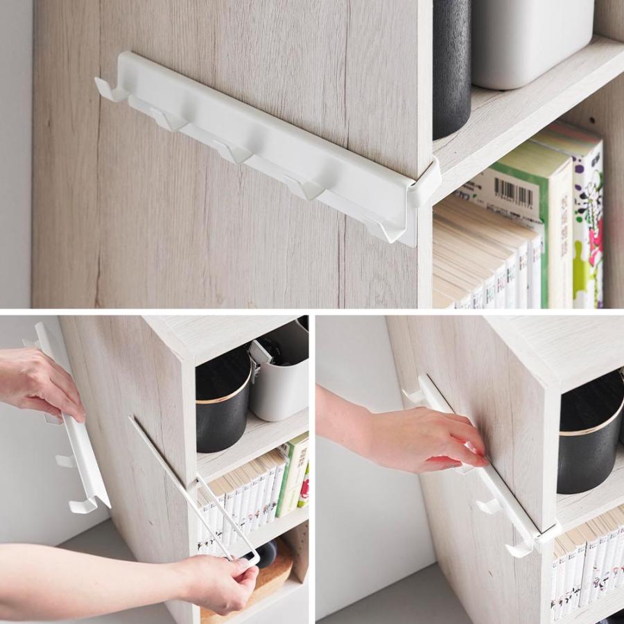 山崎実業 smart スマート カラーボックスに差し込める フック5連