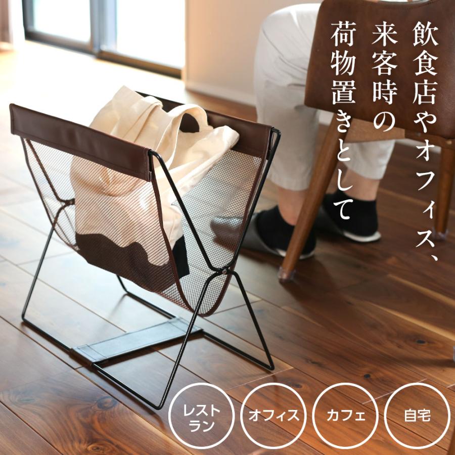 サワフジ 荷物置き レザー調ハンモック型メッシュバスケット 12個 