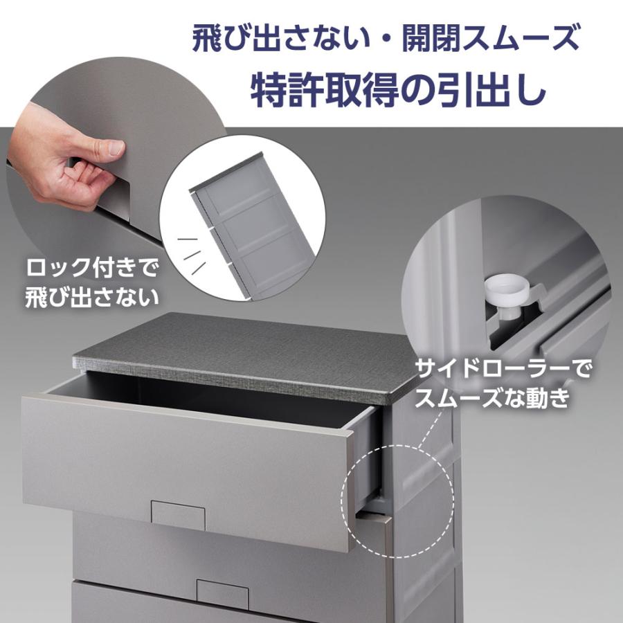 Fits 衣類ケース フィッツチェスト フルフラット 幅55cm 5段 5505