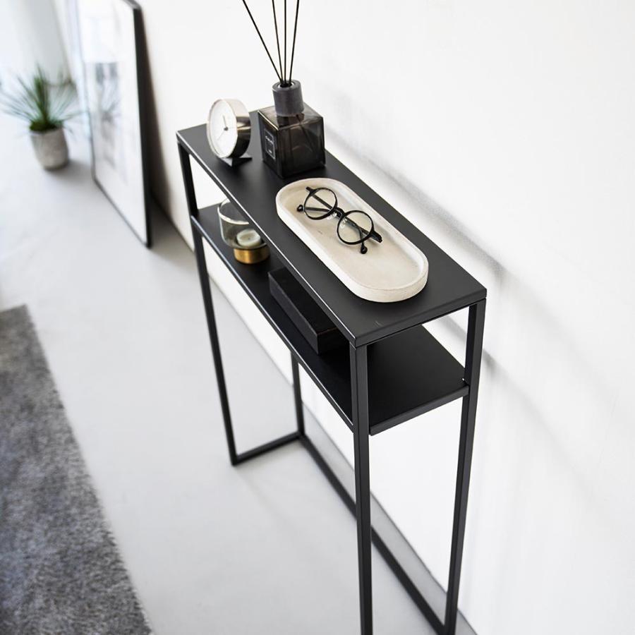 tower 棚付きコンソールテーブル タワー 山崎実業 ホワイト ブラック