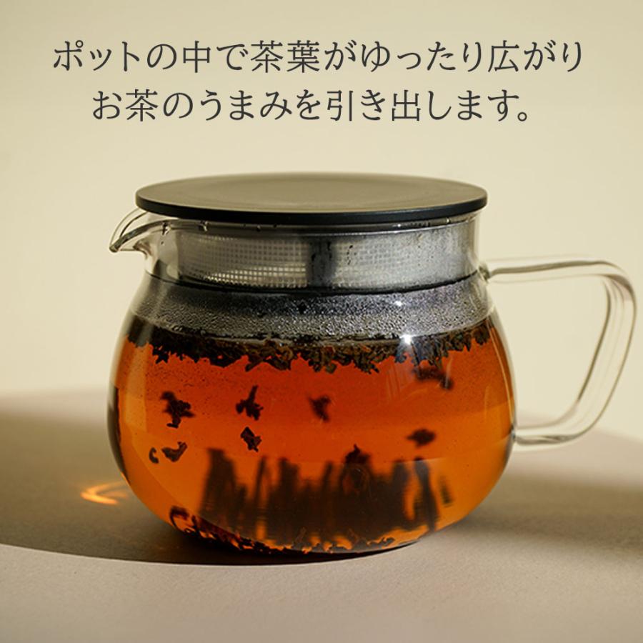 HARIO（ハリオ） ティーポット 茶乃丸 380ml ホワイト / ブラック