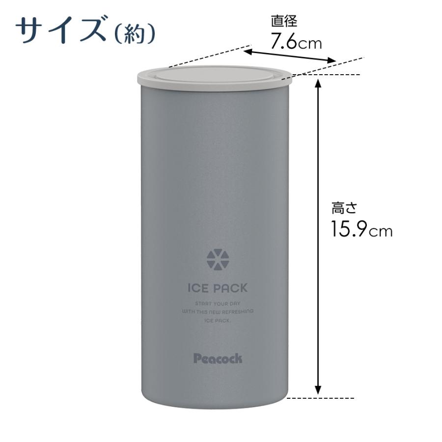 ピーコック 保冷氷のう アイスパック ラージ + 氷嚢スペア 2セット ｜ シリコン氷のう ラージ 携帯氷のう 保冷剤 暑さ対策 通勤 通学 ネックク
