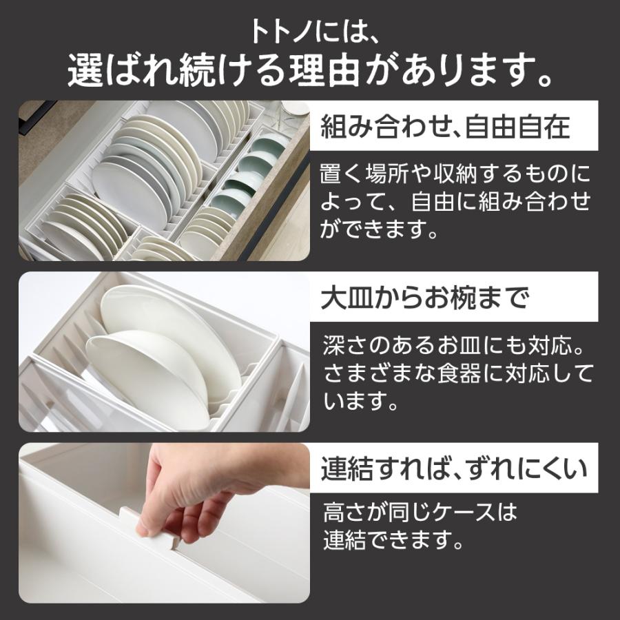 トトノ リッチェル キッチン収納 トトノ（totono） 食器を立てて