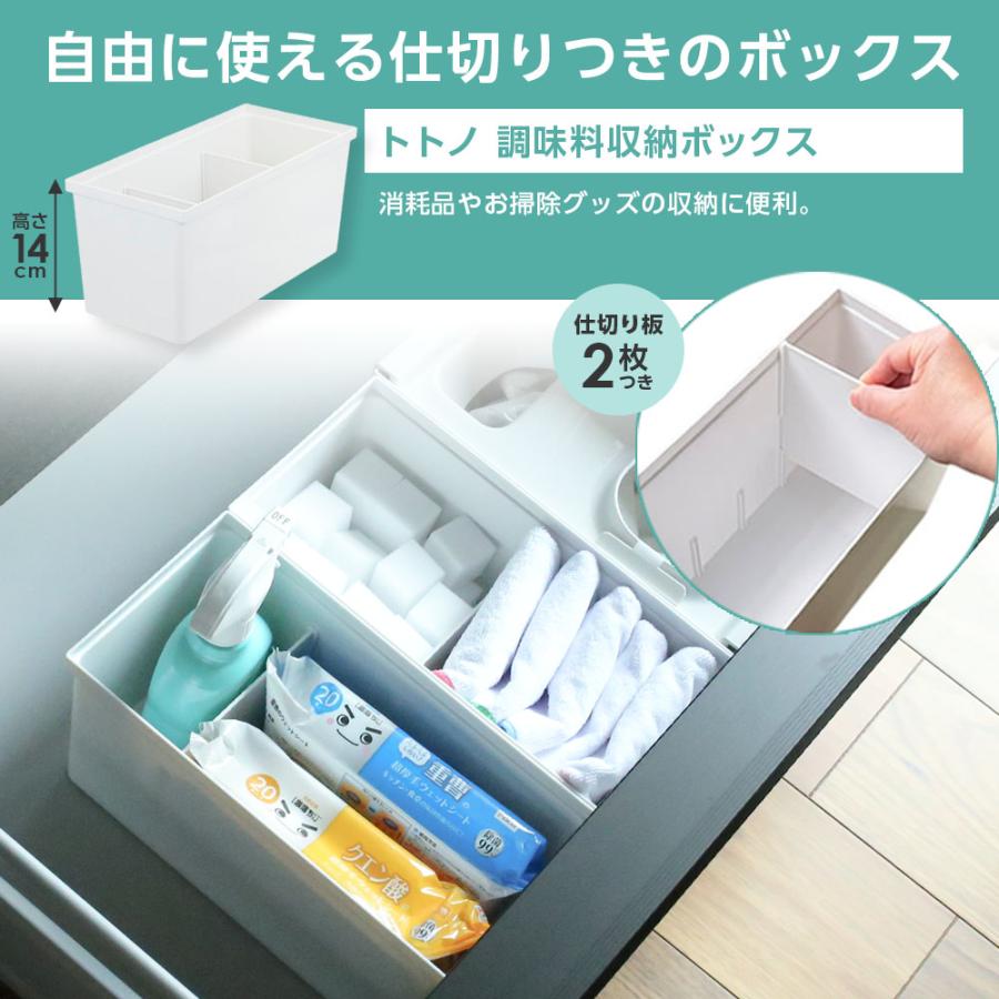 トトノ リッチェル シンク下収納 まとめ買いセット フラット（高さが