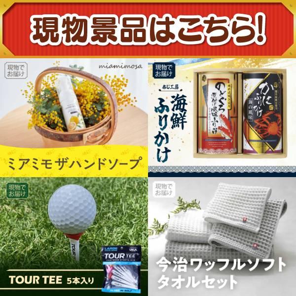 ゴルフコンペ景品23点セット【当選者が選べる景品ギフト【エメラルド】/雫監修 天然マグロのお刺身セット二段重 等】豪華A3パネル・目録・特典付き！送料無料の画像