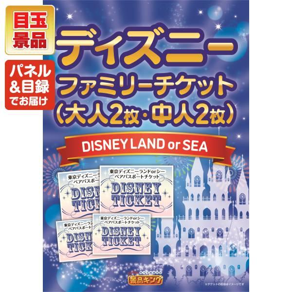 ゴルフコンペ景品19点セット【ディズニーファミリーチケット（大人2枚 中人2枚)/エアフライヤー「フライ２バディ」 等】豪華A3パネル・目録・特典付き！送料無料の画像