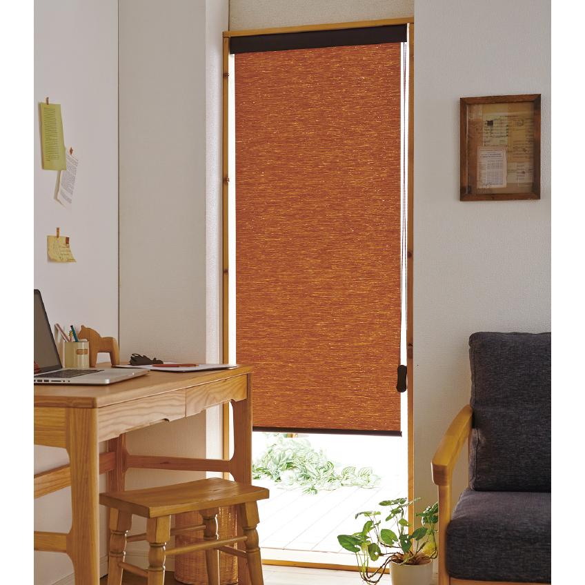 カバー付きロールスクリーン エクシヴ天然調 170cm×220cm ロール