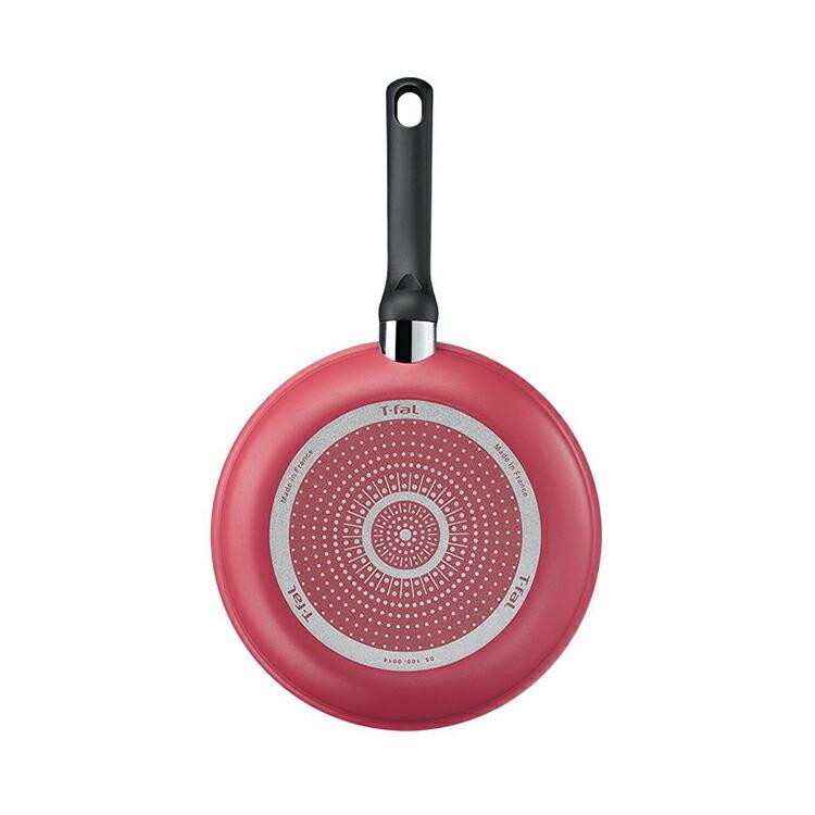 ティファール フライパン クランベリーレッド 24cm 調理 T-fal ガス火