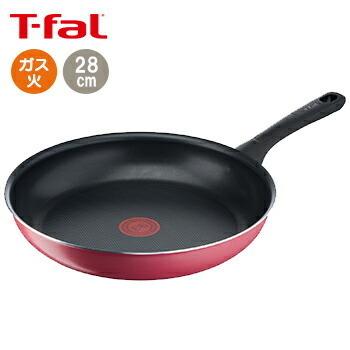 ティファール フライパン クランベリーレッド 28cm 【 調理 T-fal ガス