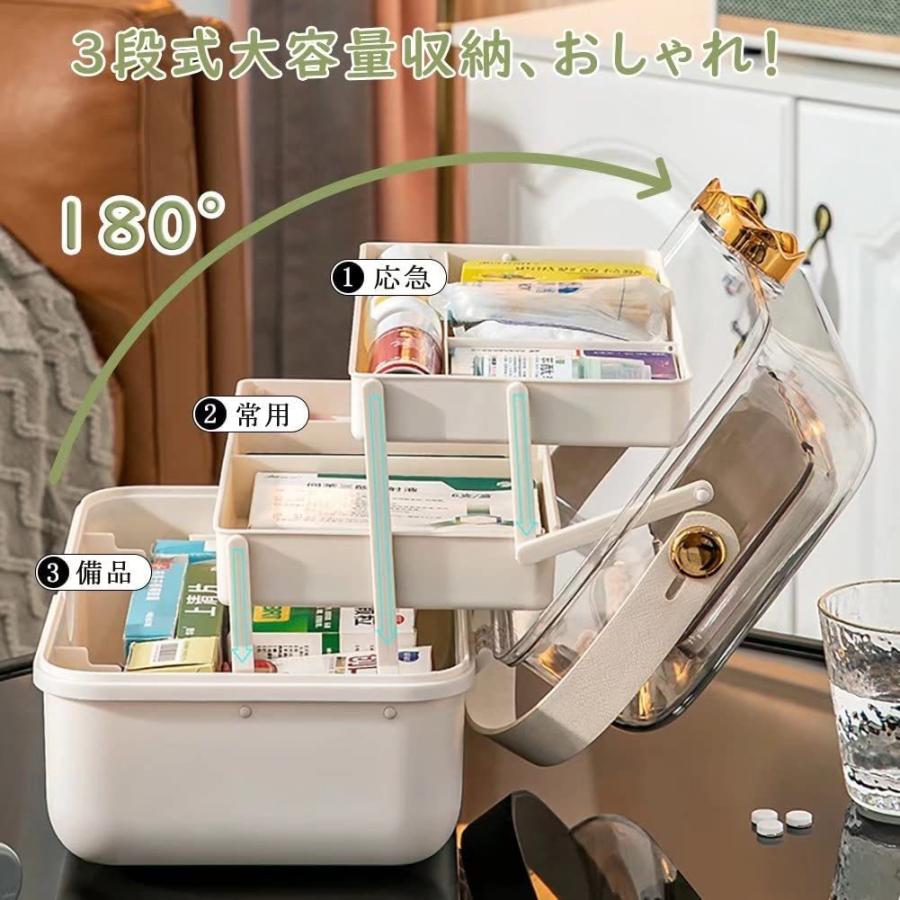 救急箱 薬箱 薬ケース 3層折り畳み式 おしゃれ 透明 大容量 ツールボックス 裁縫箱 工具箱 道具箱 家庭用 災害用 蓋付 おしゃれ 収納 グッズ 多機能収納ケース Ksbox14 ヘルツ 通販 Yahoo ショッピング