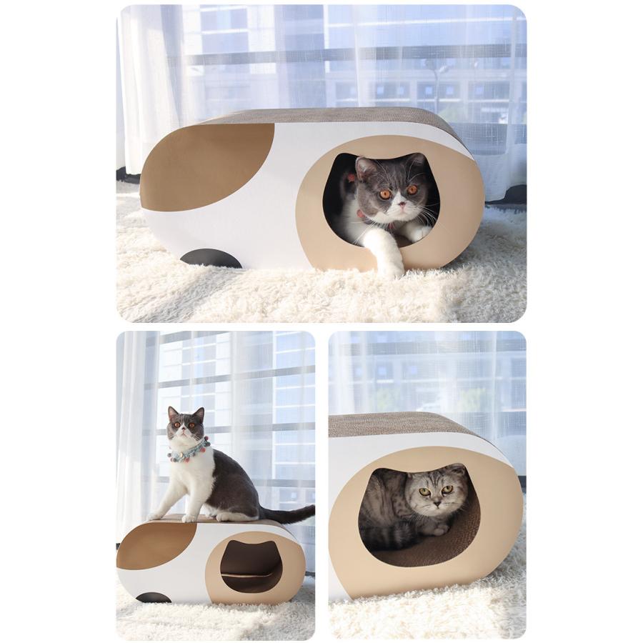 猫 つめとぎ トンネル 爪とぎ 段ボール 大型 猫ハウス 猫ベッド :petbed02:ヘルツ - 通販 - Yahoo!ショッピング