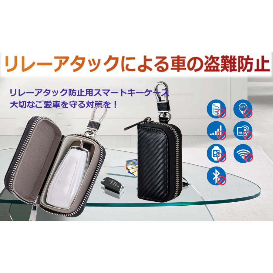 リレーアタック防止用スマートキーケース 電波遮断ケース 車盗難防止 Puレザー 磁気防止 スキミング防止 スマートキー用 キーホルダー キーケース キーカバー Phonebox06 ヘルツ 通販 Yahoo ショッピング