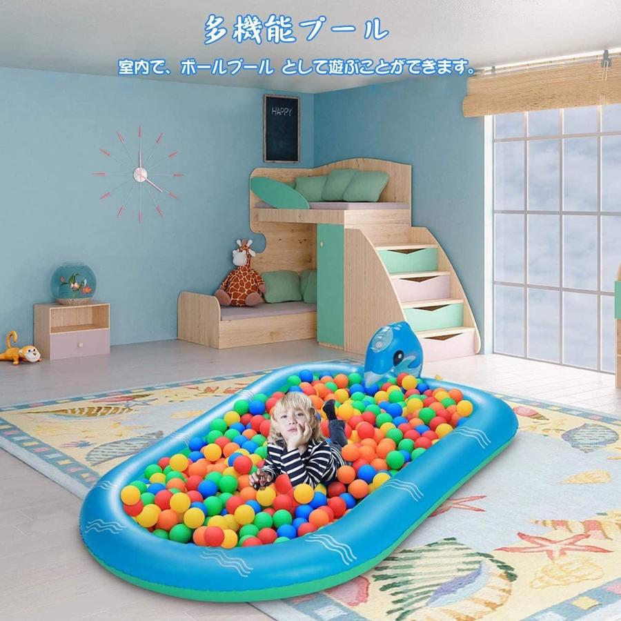 噴水マット 噴水プール 水遊び 170 110cm プレイマット 噴水おもちゃ 子供プール プールマット 親子遊び 芝生遊び 庭プール ビーチマット アウトドア Pool01 ヘルツ 通販 Yahoo ショッピング