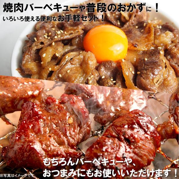 焼き肉 計1.2kg お手軽 焼肉 6種盛りセット (ハラミ テッチャン カルビ  牛ホルモン 他) バーベキュー BBQ 牛肉 肉  北海道・沖縄配送は別途送料追加｜yhjonetsu｜02