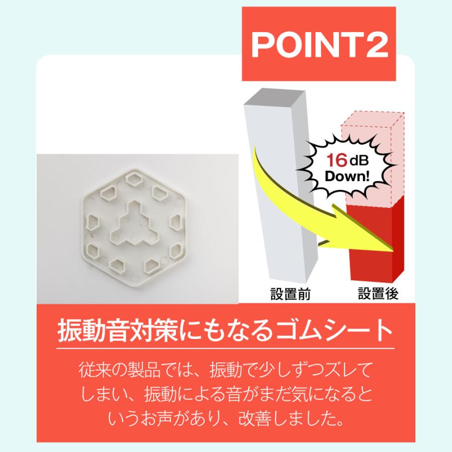 iHouse all 正規品 洗濯機かさ上げ台 洗濯機かさ上げ 洗濯機台 1セット4個入 洗濯機用 防振 洗濯機底上げ かさあげ台 洗濯機 脚 ふんばるマン 洗濯機 底上げ｜yhshopping｜16