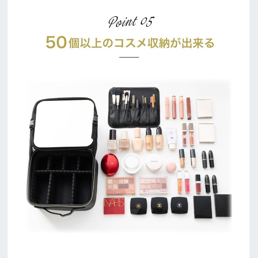 メイクボックス コスメボックス 鏡付き 化粧品 収納 化粧箱 大容量