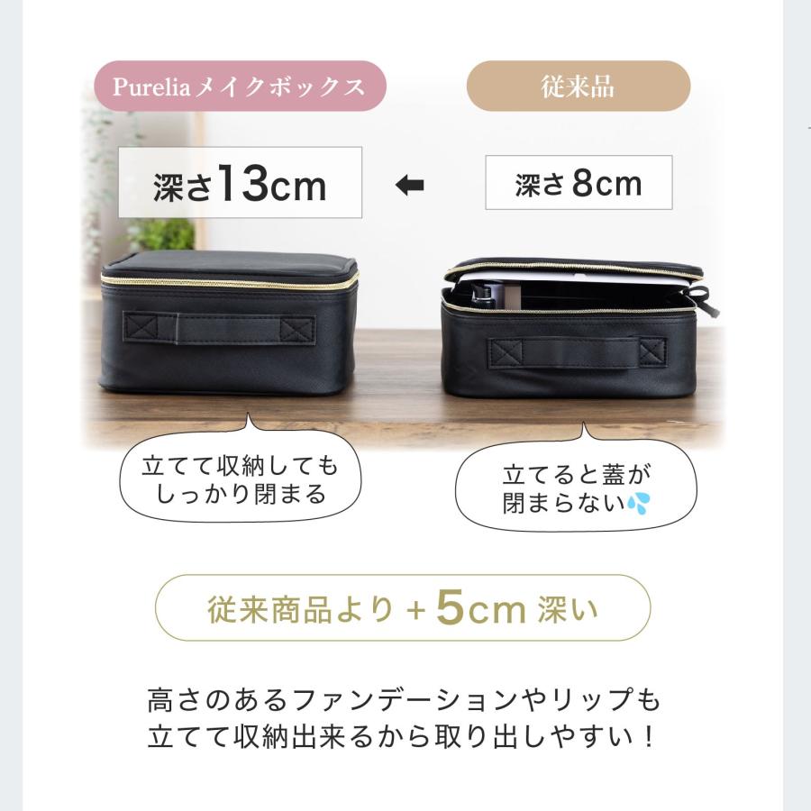 メイクボックス コスメボックス 鏡付き 化粧品 収納 化粧箱 大容量