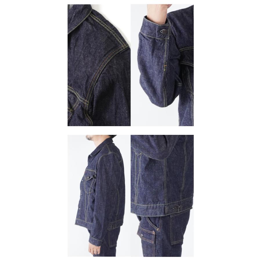 3 Denim Jacket One Wash 13.7oz  サードタイプ デニムジャケット Gジャン ワンウォッシュ 【塩水水槽】 岡山児島製