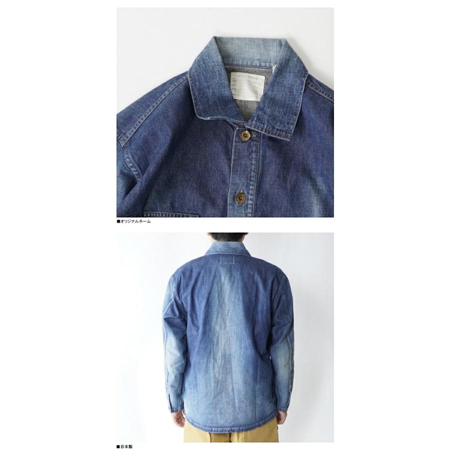 FULLCOUNT(フルカウント)4050　US Army Pullover Shirt USアーミープルオーバー シャツ長袖シャツ ブルー  日本製　長袖 メンズ | FULLCOUNT | 06