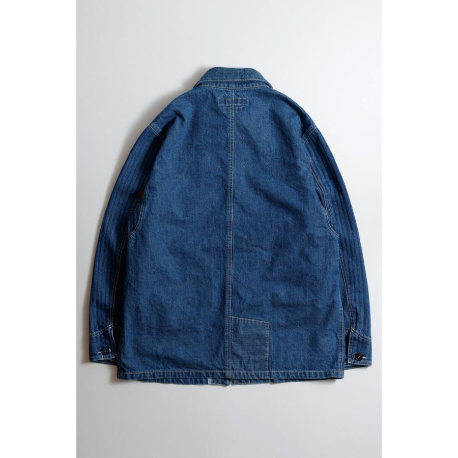 FDMTL fa24jk31u COVERALL JACKET 3YR WASH パッチワーク デニム 