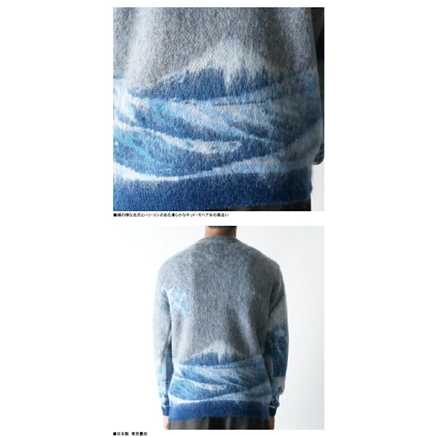 IKIJIt11755005 HOKUSAI KNIT PULLOVER 葛飾北斎 富嶽三十六景 IKIJIt11755005 HOKUSAI KNIT PULLOVER 葛飾北斎 富嶽三十六景
