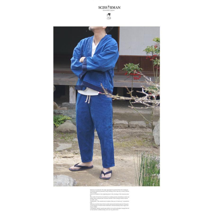 SCISSORMAN/シザーマン 1038i AI HANPU MONPE 藍色帆布もんぺ 倉敷帆布