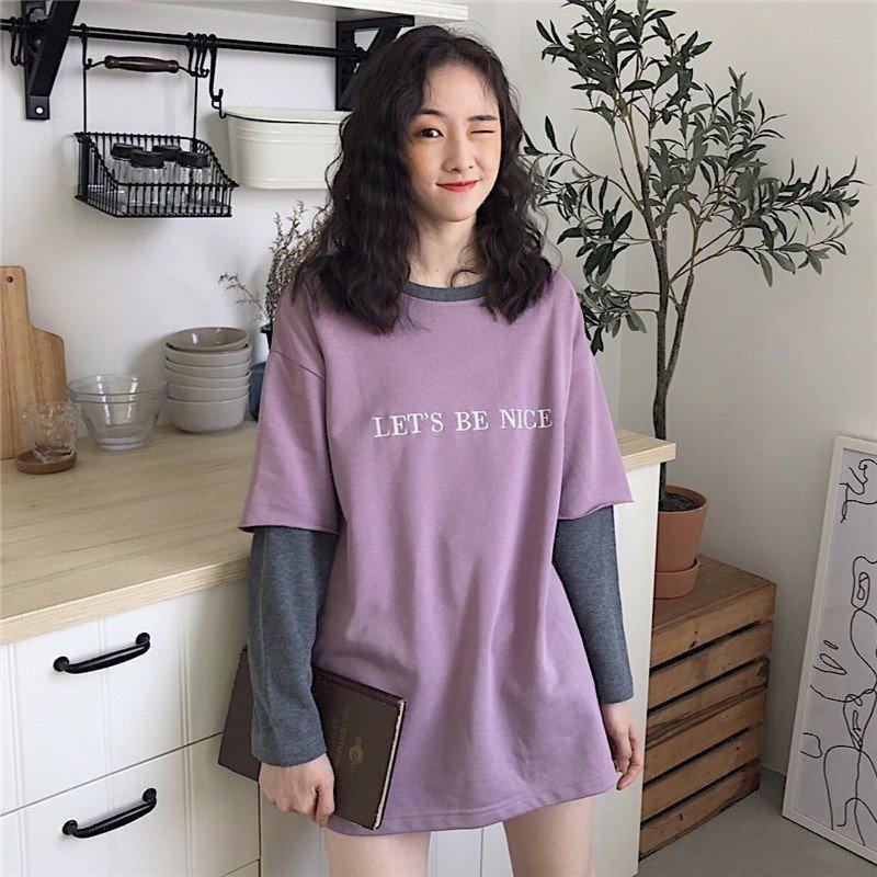 絶品 トップス おしゃれ かわいい 韓国 女子 ファッション 高校生 中学生 シンプル シャツ 長袖無地 カットソー 秋冬 レディース冬 長袖 カラー パープル Testglamour Glamourcareclinics Com