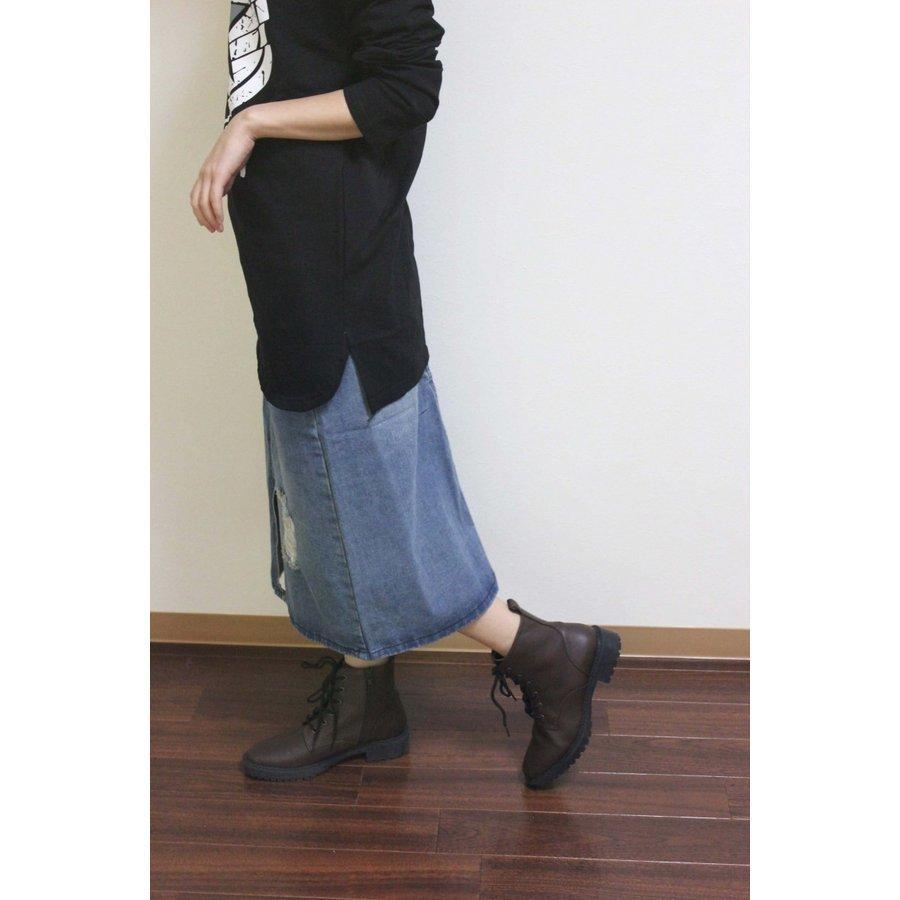 ワンピなど最旬ア スカート ロング 冬 秋冬 膝丈 デニム ストレート ダメージ 10代 代 中学生 高校生 女子 ファッション カジュアル レディース Losvasquitos Com Ar